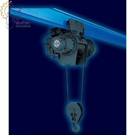 รูปตัวอย่าง **รอกสลิงไฟฟ้า HITACHI 5,000 Kg./380 V. Model : 5 M