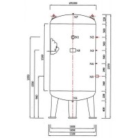 **AIR TANK 1500 Litrees ถังเก็บลม 1500 ลิตร