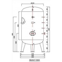 **AIR TANK 2,000 Litrees ถังเก็บลม 2,000 ลิตร