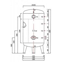 **AIR TANK 3,000 Litrees ถังเก็บลม 3,000 ลิตร