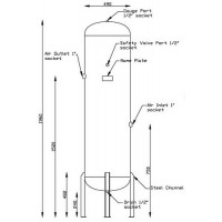 **AIR TANK 300 Litrees ถังเก็บลม 300 ลิตร