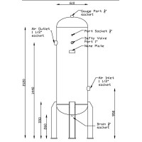**AIR TANK 500 Litrees ถังเก็บลม 500 ลิตร
