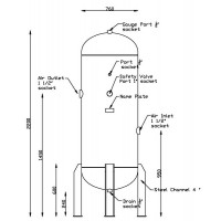 **AIR TANK 800 Litrees ถังเก็บลม 800 ลิตร