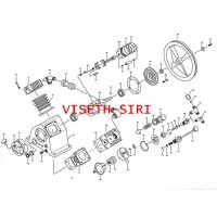 อะไหล่ปั๊มลมฟูเช็ง 2 แรงม้า รุ่น TA65-105