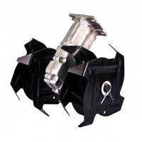 เครื่องตัดหญ้า การเกษตร - หัวพรวนดินใบมีดคู่(2ใบมีด) ขนาด 28 มิล (#28-หัวพรวนดินใบมีดคู่)