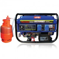 เครื่องปั่นไฟ แก๊ส lpg - เครื่องปั่นไฟ 3000 วัตต์ (น้ำมันเบนซิน/แก๊สLPG) (GG3500KS-LPG)